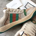 Gucci A very cool little dirty shoe with a vintage nostalgic look Custom fabric Cowhide Towel material