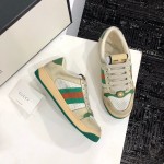 Gucci A very cool little dirty shoe with a vintage nostalgic look Custom fabric Cowhide Towel material