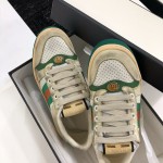 Gucci A very cool little dirty shoe with a vintage nostalgic look Custom fabric Cowhide Towel material