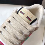 Gucci A very cool little dirty shoe with a vintage nostalgic look Custom fabric Cowhide Towel material