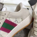 Gucci A very cool little dirty shoe with a vintage nostalgic look Custom fabric Cowhide Towel material