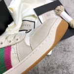 Gucci A very cool little dirty shoe with a vintage nostalgic look Custom fabric Cowhide Towel material