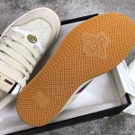 Gucci A very cool little dirty shoe with a vintage nostalgic look Custom fabric Cowhide Towel material