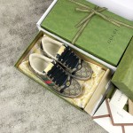 Gucci A very cool little dirty shoe with a vintage nostalgic look Custom fabric Cowhide Towel material