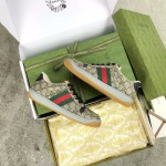 Gucci A very cool little dirty shoe with a vintage nostalgic look Custom fabric Cowhide Towel material
