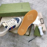 Gucci A very cool little dirty shoe with a vintage nostalgic look Custom fabric Cowhide Towel material