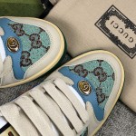 Gucci A very cool little dirty shoe with a vintage nostalgic look Custom fabric Cowhide Towel material