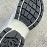 CHANEL A very good-looking sneaker TPU outsole Custom fabric metallic texture