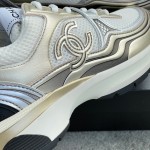 CHANEL A very good-looking sneaker TPU outsole Custom fabric metallic texture