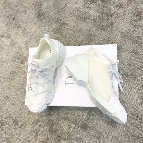 DIOR Imported Stretch Lycra TPU Outsole Kaleidoscope Print Sneakers White