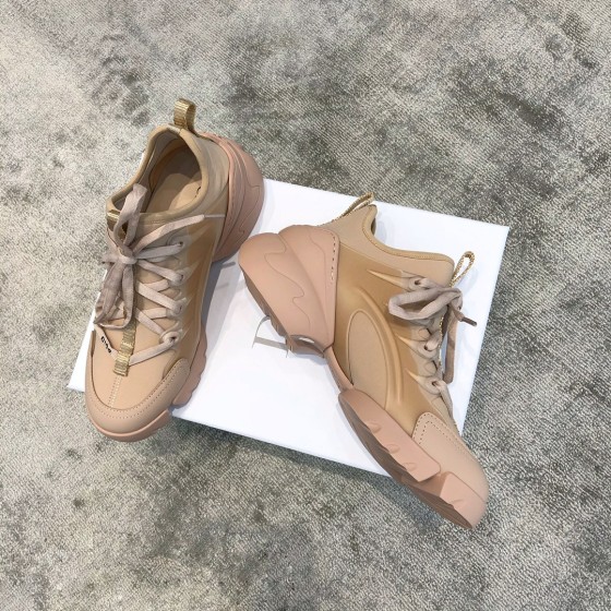 DIOR Imported Stretch Lycra TPU Outsole Kaleidoscope Print Sneakers Apricot