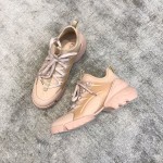 DIOR Imported Stretch Lycra TPU Outsole Kaleidoscope Print Sneakers Apricot