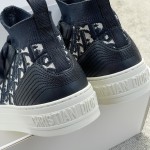 DIOR high top monogrammed shoes blue