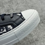 DIOR high top monogrammed shoes blue