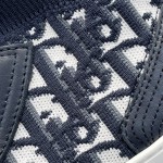 DIOR high top monogrammed shoes blue