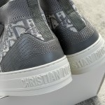DIOR high top monogrammed shoes grey