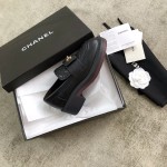 CHANEL Louboutins retro cute Louboutins 5cm height sheepskin surface