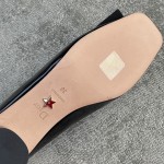 DIOR ballet heels black with diamond buckle 3.5cm