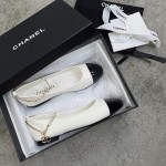 CHANEL 22 years of the latest models of a unique temperament of a ballet shoe zinc alloy half-ring iron ring design