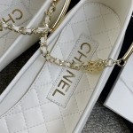 CHANEL 22 years of the latest models of a unique temperament of a ballet shoe zinc alloy half-ring iron ring design