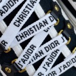 DIOR Canvas half slipper Water-dyed sheepskin lining TPU outsole Black canvas