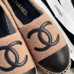 CHANEL fisherman shoes custom mixed sheepskin imported leather embryo leather upper soft inner cushion sheepskin