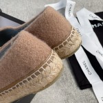 CHANEL fisherman shoes custom mixed sheepskin imported leather embryo leather upper soft inner cushion sheepskin