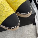 CHANEL fisherman shoes custom mixed sheepskin imported leather embryo leather upper soft inner cushion sheepskin