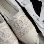CHANEL fisherman shoes custom mixed sheepskin imported leather embryo leather upper soft inner cushion sheepskin