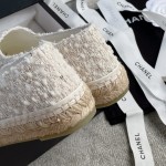 CHANEL fisherman shoes custom mixed sheepskin imported leather embryo leather upper soft inner cushion sheepskin