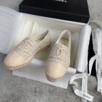 CHANEL fisherman shoes custom mixed sheepskin imported leather embryo leather upper soft inner cushion sheepskin