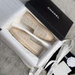 CHANEL fisherman shoes custom mixed sheepskin imported leather embryo leather upper soft inner cushion sheepskin