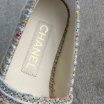 CHANEL fisherman shoes custom mixed sheepskin imported leather embryo leather upper soft inner cushion sheepskin