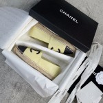 CHANEL fisherman shoes custom mixed sheepskin imported leather embryo leather upper soft inner cushion sheepskin