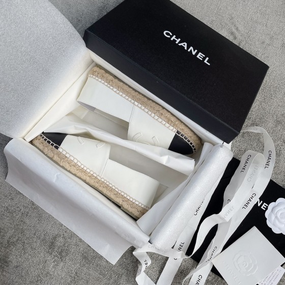 CHANEL fisherman shoes custom mixed sheepskin imported leather embryo leather upper soft inner cushion sheepskin