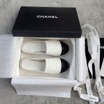 CHANEL fisherman shoes custom mixed sheepskin imported leather embryo leather upper soft inner cushion sheepskin