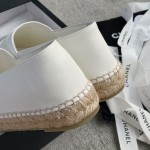 CHANEL fisherman shoes custom mixed sheepskin imported leather embryo leather upper soft inner cushion sheepskin