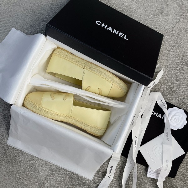 CHANEL fisherman shoes custom mixed sheepskin imported leather embryo leather upper soft inner cushion sheepskin