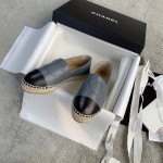 CHANEL fisherman shoes custom mixed sheepskin imported leather embryo leather upper soft inner cushion sheepskin