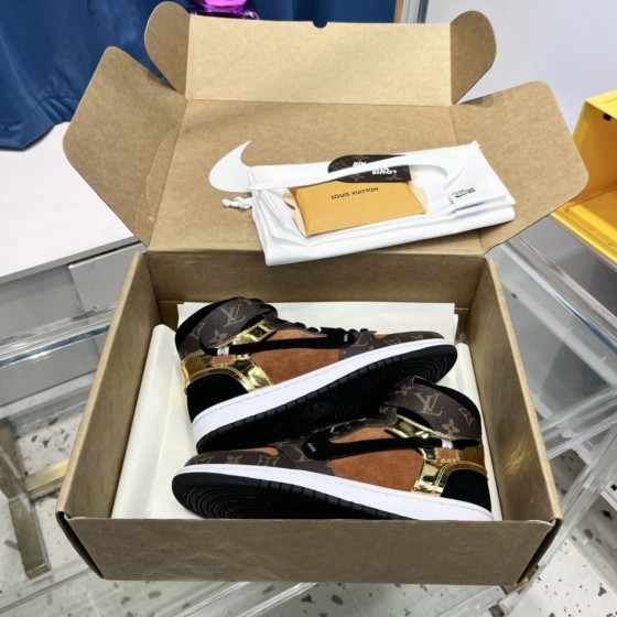 Louis Vuitton Nik Air Jorda 1 Low AJ1 Jordan generation low to help classic retro cultural leisure sports basketball shoes