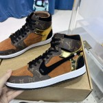 Louis Vuitton Nik Air Jorda 1 Low AJ1 Jordan generation low to help classic retro cultural leisure sports basketball shoes