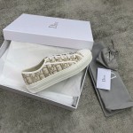 DIOR Antique Style Cloth Shoes Gold Full electric embroidery Water-dyed sheepskin lining Private moulded outsole