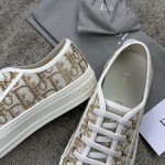 DIOR Antique Style Cloth Shoes Gold Full electric embroidery Water-dyed sheepskin lining Private moulded outsole