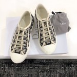 DIOR Antique Collection Blue letters Full electric embroidery Water-dyed sheepskin lining Private moulded outsole