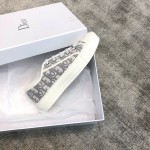 DIOR Antique Collection Grey letters Full electric embroidery Water-dyed sheepskin lining Private moulded outsole