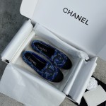 CHANEL fisherman shoes custom mixed sheepskin imported leather embryo leather upper soft inner cushion sheepskin
