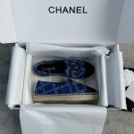 CHANEL fisherman shoes custom mixed sheepskin imported leather embryo leather upper soft inner cushion sheepskin