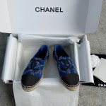CHANEL fisherman shoes custom mixed sheepskin imported leather embryo leather upper soft inner cushion sheepskin