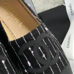 CHANEL fisherman shoes custom mixed sheepskin imported leather embryo leather upper soft inner cushion sheepskin