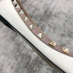 Valentino VT Collection Flats Patent Leather White